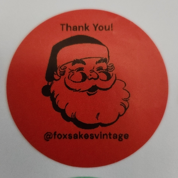 100 Christmas Customized Thank You Stickers - pick one design - Picture 11 of 16